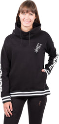 Women'S NBA Official Fleece Hoodie Pullover Sweatshirt Funnel Neck